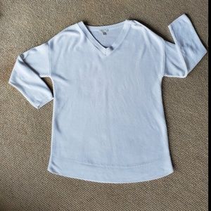 NWOT Talbots White V-Neck Sweater M